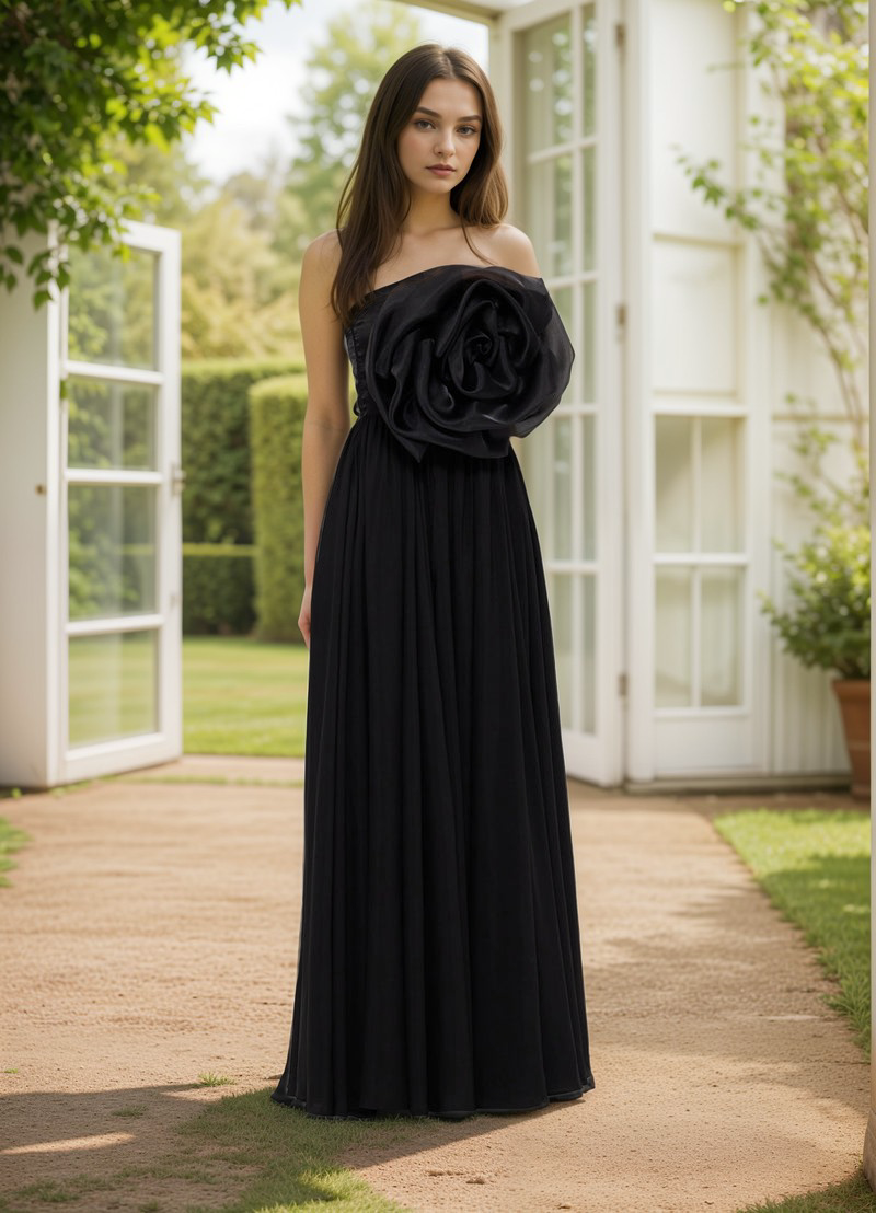 Black Rose Maxi Dress