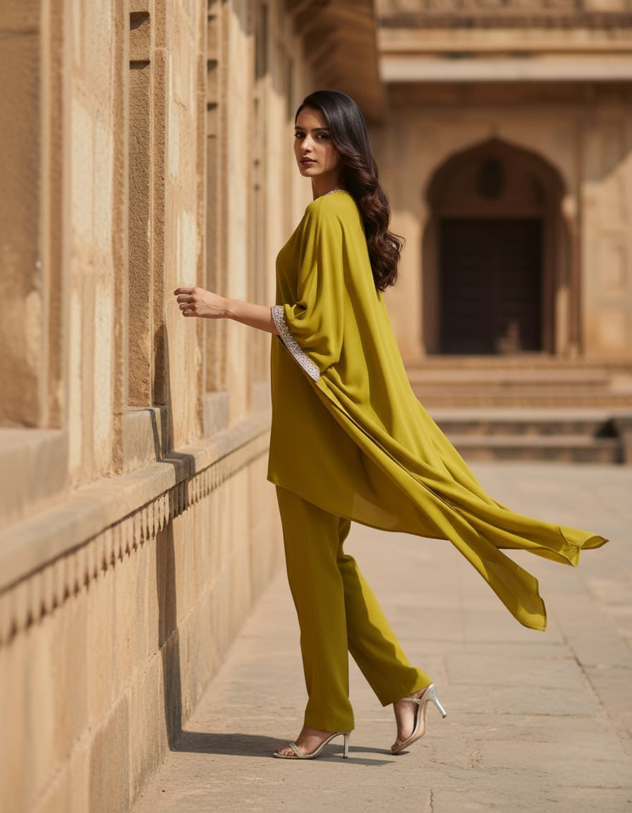 Lime Kaftan Cord