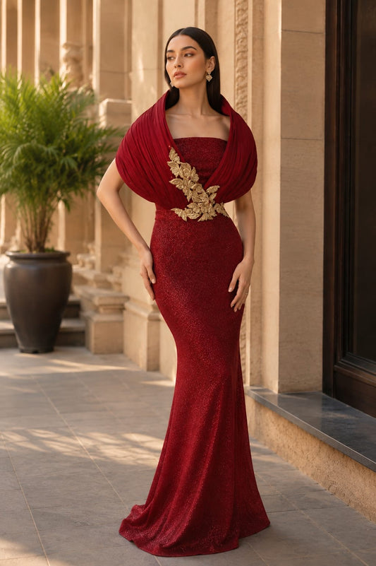 Red Structured Dress