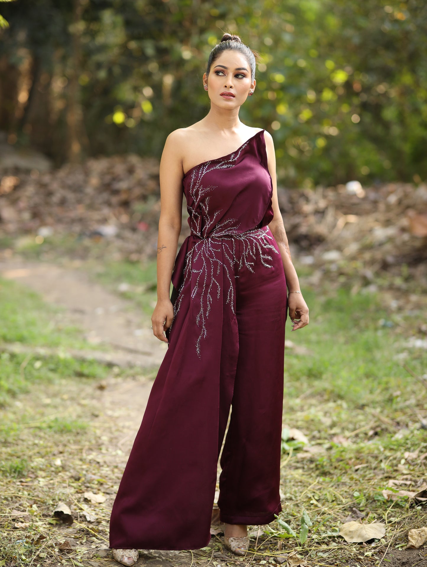 Wine Leaf jumpsuit