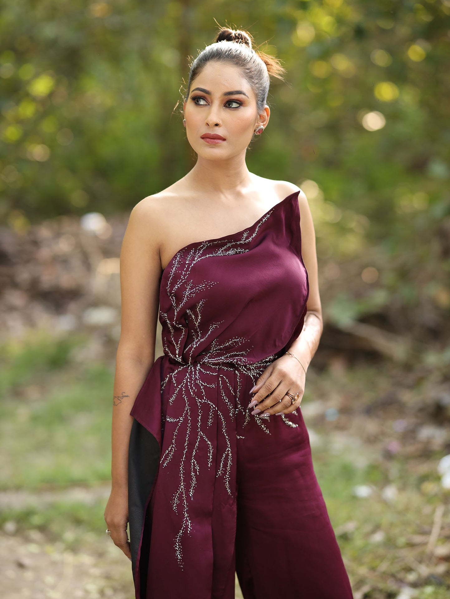 Wine Leaf jumpsuit