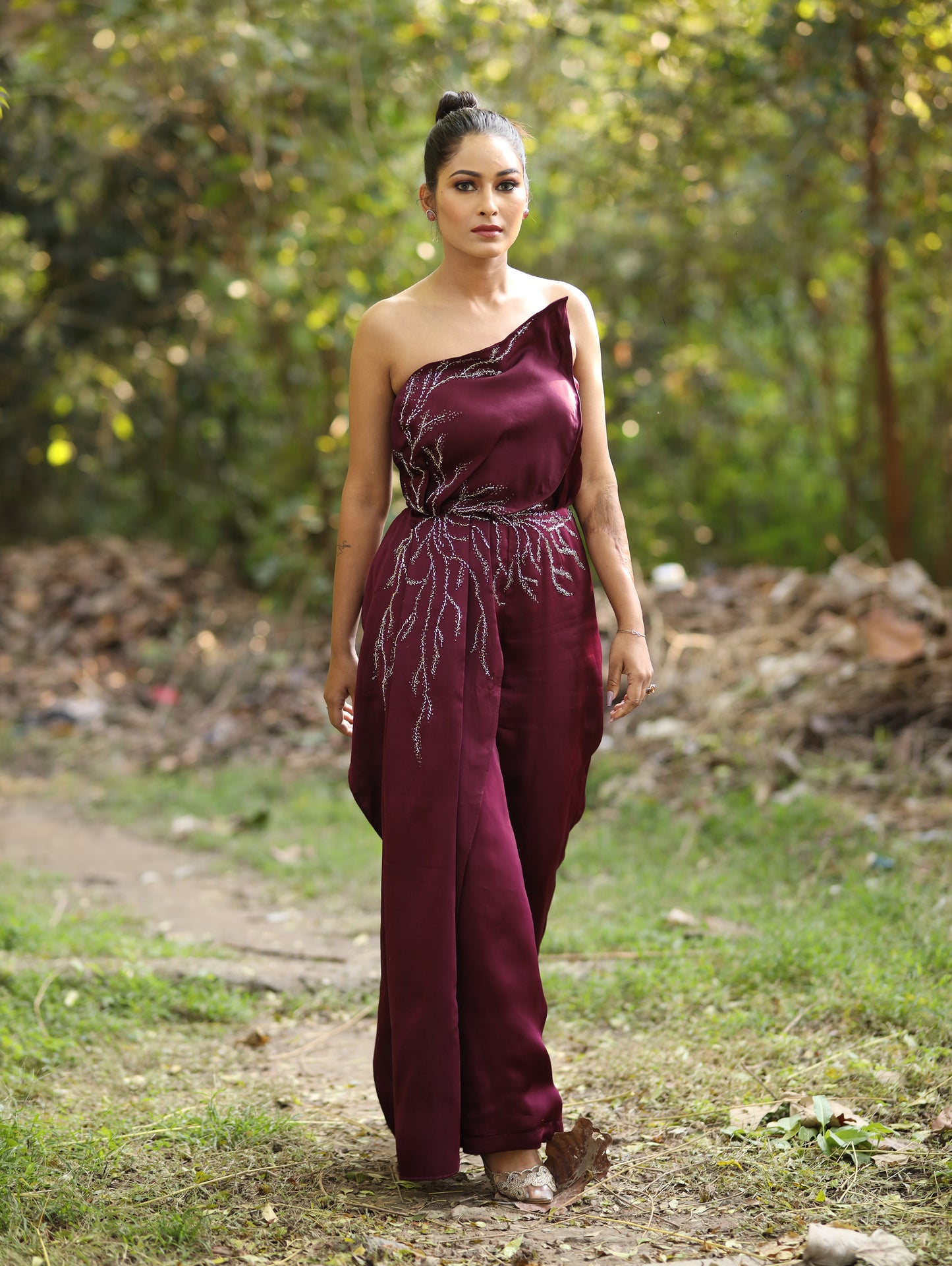 Wine Leaf jumpsuit