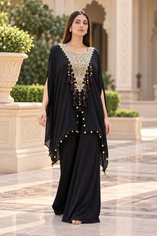 Black Golden Kaftan