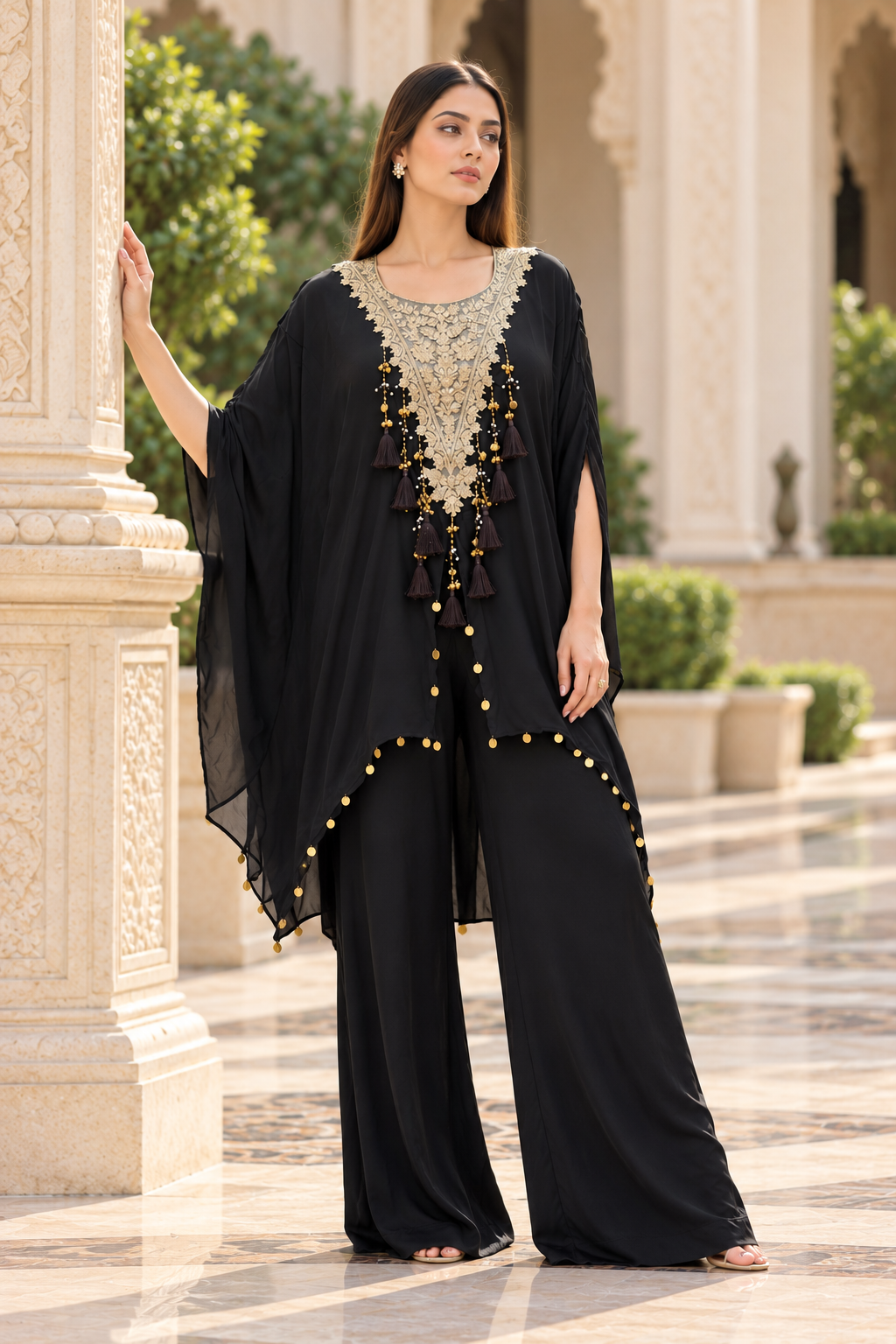 Black Golden Kaftan