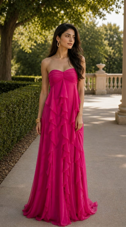 Hot Pink Off Shoulder Jiggle Dress
