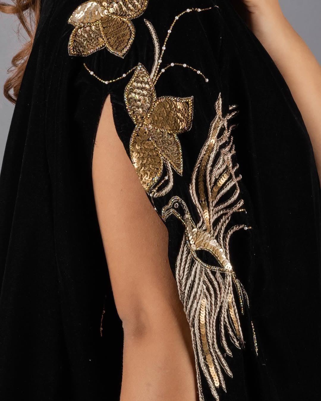 Black Velvet Cape