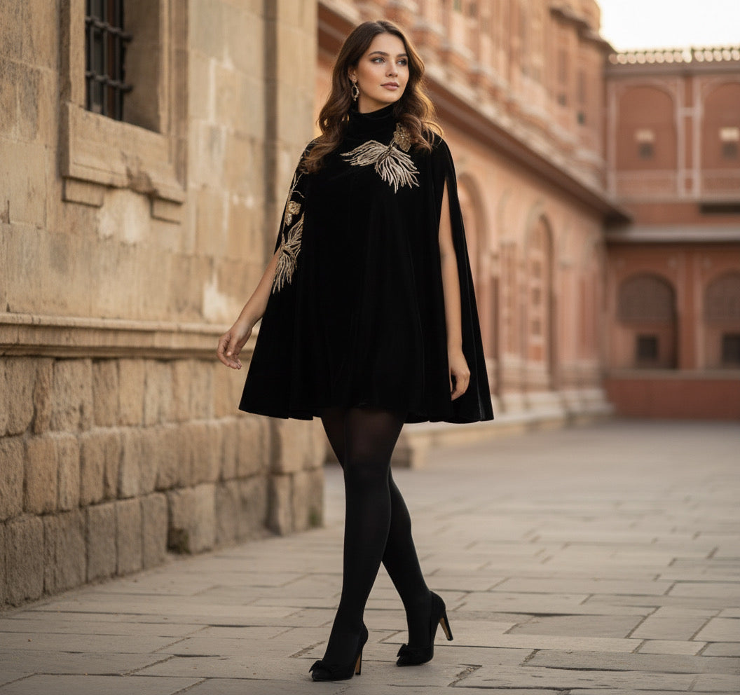 Black Velvet Cape