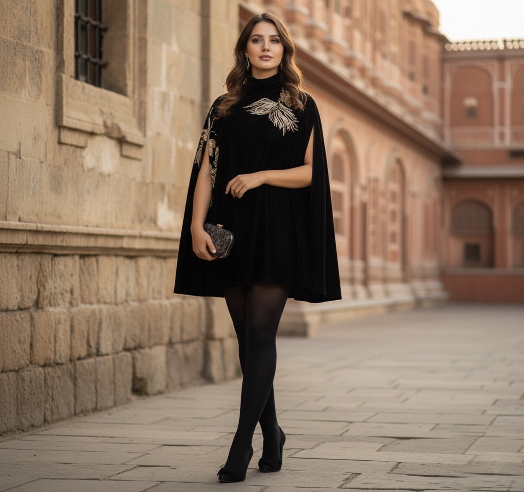 Black Velvet Cape