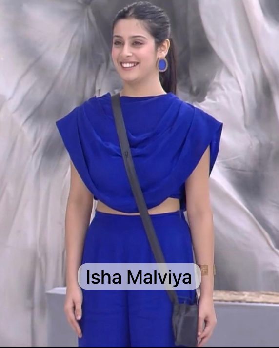 Isha Malviya in our Electric Blue Drape Cord Set